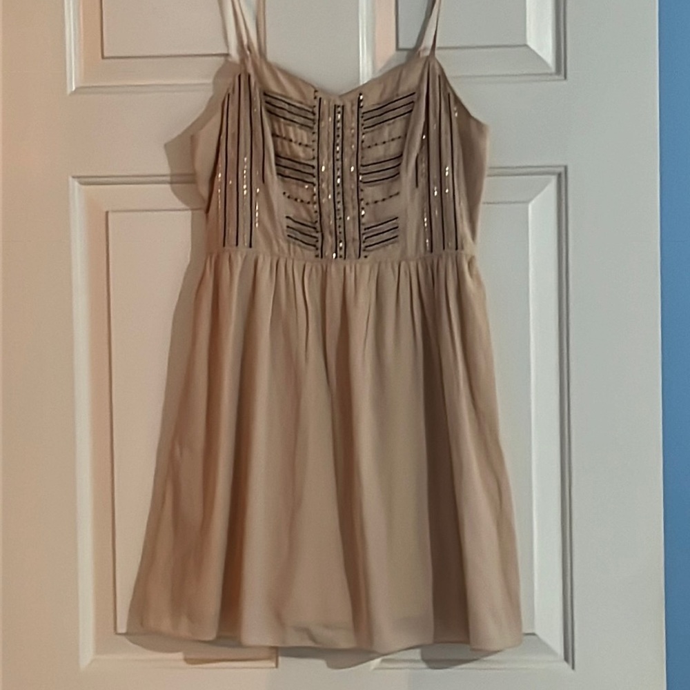 American Eagle beaded pink dress
